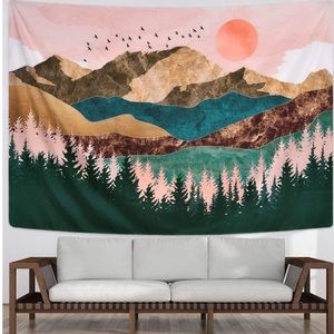 Mountain Sunset Tapestry